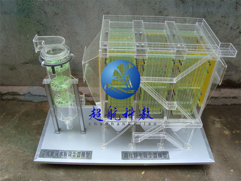 立式旋风水膜除尘器，高压静电除尘器模型